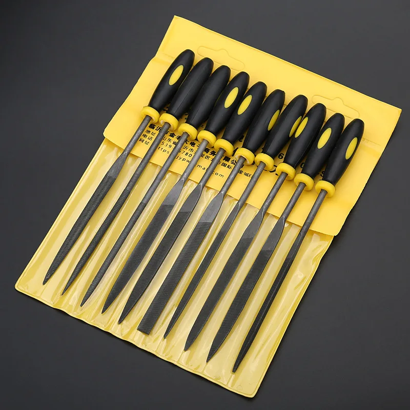 

File Set Woodworking Sanding Tool Small Knife Steel Metal Triangle Semicircle Mini Plastic Carpenter Tools Tool Kit Hghomeart