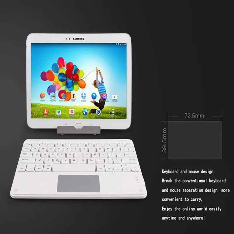 Новый 7 дюймовый универсальный Windows Android планшет Беспроводная Bluetooth клавиатура с