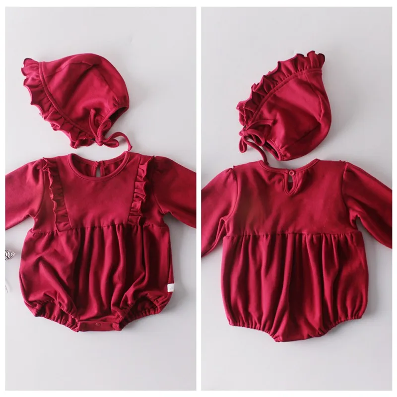 

Baby Romper Infant Newborn Baby Girl Floral Romper Solid Jumpsuit Outfits Clothes