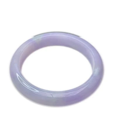 

Zheru Jewelry Natural Burmese Jadeite Light Purple 54-64mm Bracelet Elegant Princess Jewelry For Mom For Girlfriend