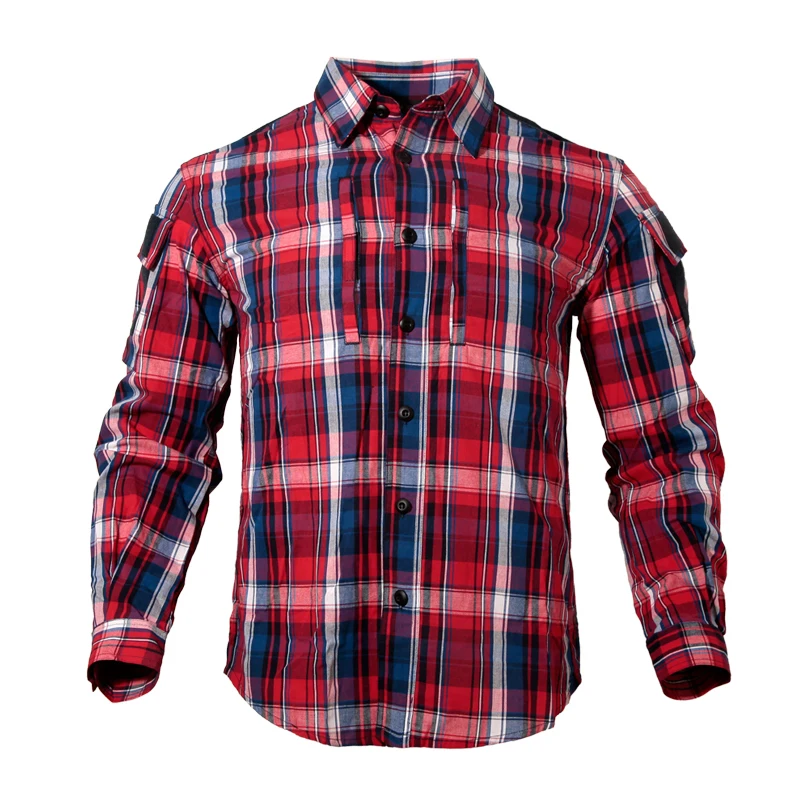 Мужская тактическая рубашка в клетку 4 цвета на выбор 2019 | Тематическая одежда и