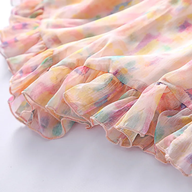 

Floral Jumpsuits Women Beach Shorts Rompers New Summer Bohemian Print Ruffle Fashion Women Slim High Waist Playsuits Femme 2021