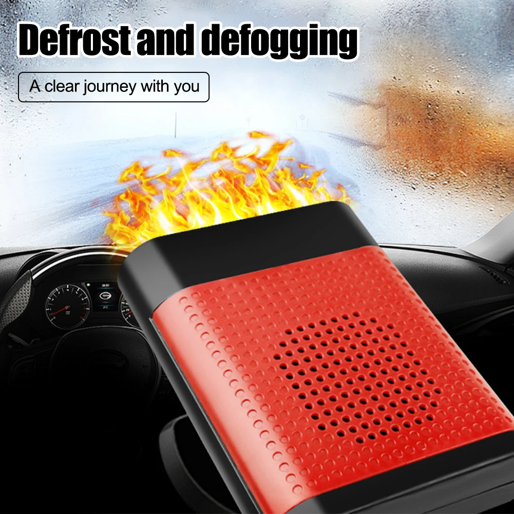 

Universal Car Heater Car Air Purifier 12V/24V Electric Heating Fan 360 Rotation Windshield Defrosting Defogging Winter Warmer