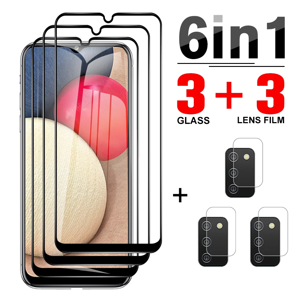 

Защитное стекло, закаленное стекло 6 в 1 для Samsung A02s A11 A20 A20s A20e A30