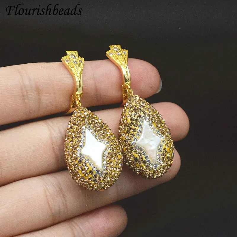 Бусины Из Натурального пресноводного жемчуга в форме Самородка Овальные Плоские