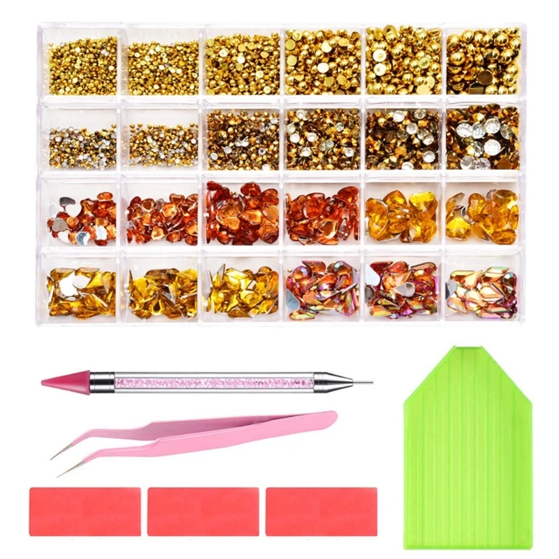 

Стразы AB Стразы смешанных размеров, стразы с кристаллами, 3D Стразы для ногтей, алмазные украшения для ногтей, подвески для дизайна ногтей, по...