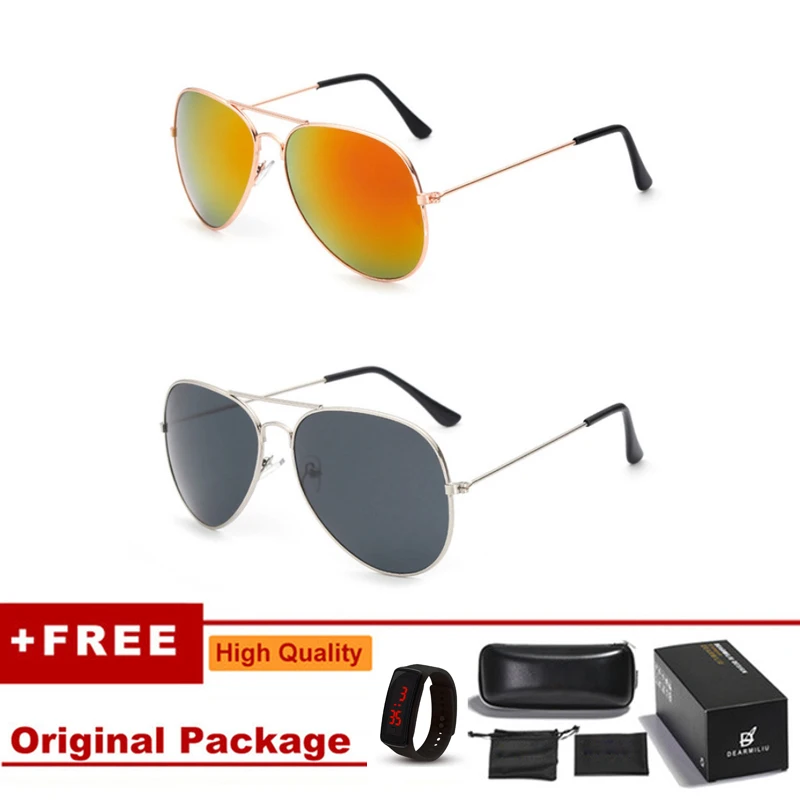 Солнцезащитные очки авиаторы мужские прямоугольные 2 шт.|Мужские солнцезащитные