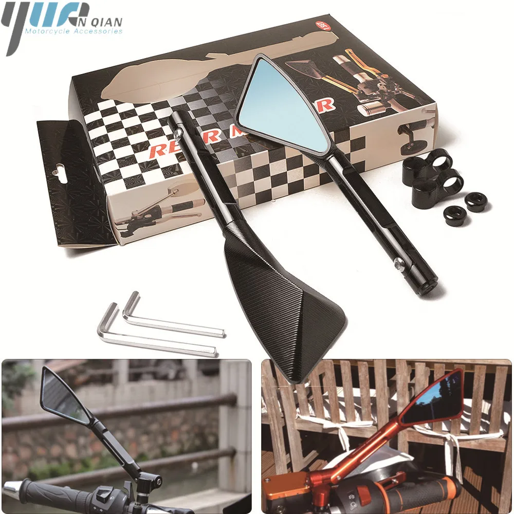 Универсальные аксессуары для мотоциклов CNC алюминиевые зеркала заднего вида