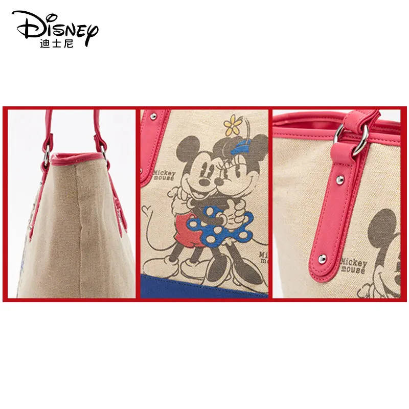 Женская сумка на плечо Disney с Микки Маусом Большая вместительная из искусственной