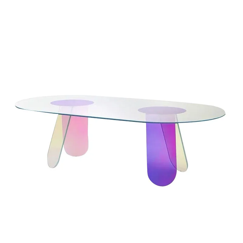 

Acrylic Colorful Corner Acrylic Fairy Tea Table Acrylic Table Furniture Simple Coffee Table
