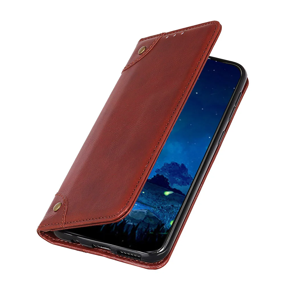 Honor 8A 8X 7X 7A 7C 9X Pro Магнитный чехол-книжка чехол для телефона для huawei honor 8x 8a 7x 7a 7C 9x pro Чехол-книжка из кожи с бумажником и подставкой в стиле чехол - Цвет: Темно-коричневый