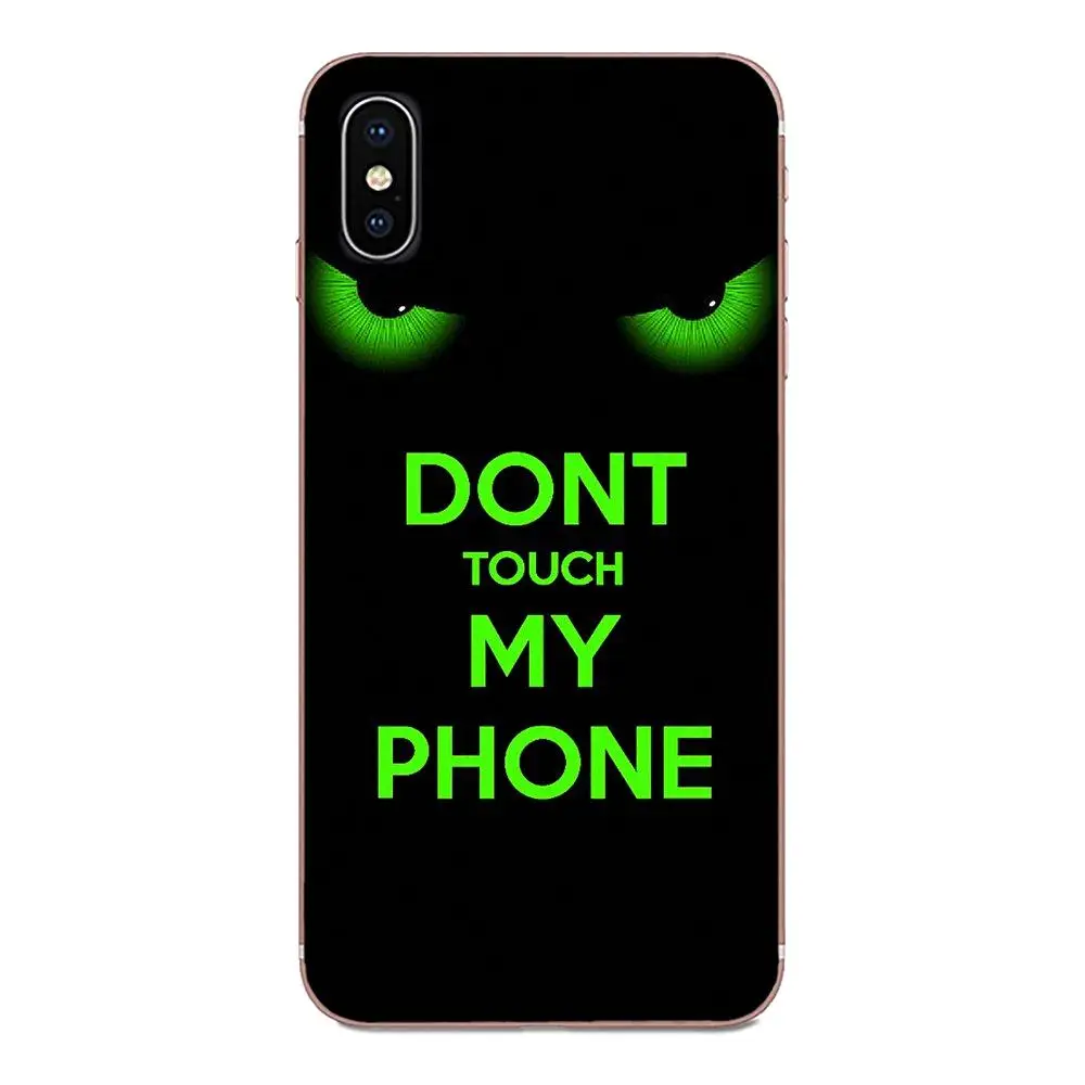Dont touch my phone TPU чехол для телефона кожаный samsung Galaxy Note 5 8 9 S3 S4 S5 S6 S7 S8 S9 S10 5G mini Edge Plus Lite |
