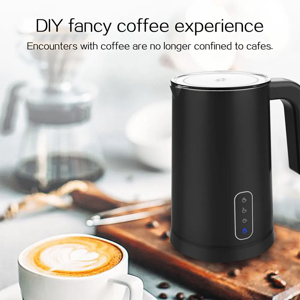 

Вспениватель молока 4 в 1, Электрический вспениватель молока, подогреватель кофе, пена для латте, капучино, горячего шоколада