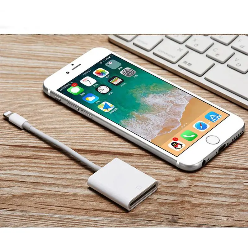 HiMISS кардридер USB2.0 интерфейс Поддержка цифровой камеры SD TF SDHC карты для iPhone iPod Apple