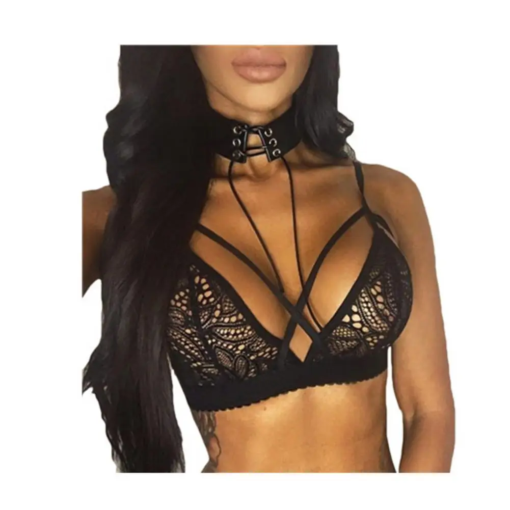 Сексуальный женский цветочный кружевной элегантный бюстгальтер без косточек с v