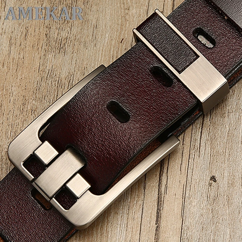 

[LFMB]belt male leather belt men strap male genuine leather luxury pin buckle belts for men belt Cummerbunds ceinture homme
