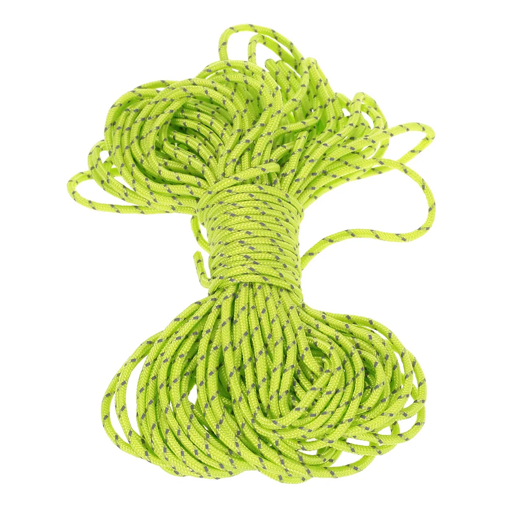 20m 2mm Tent Rope Accessories Reflective Paracord Cord Gear Lanyard Outdoor Camping Hiking Core Durable Polypropylene | Спорт и
