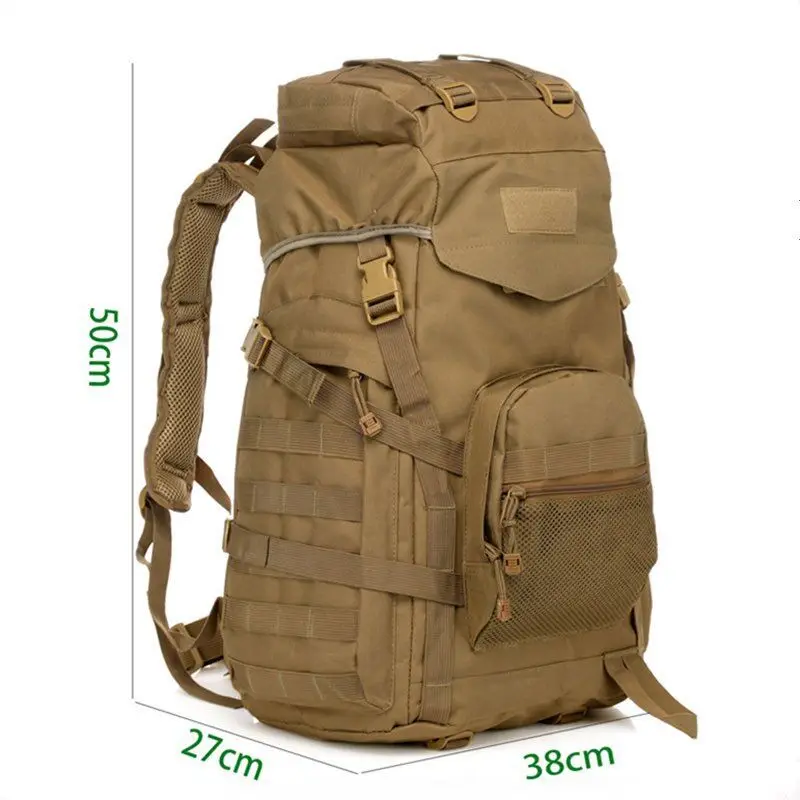 Тактический военный армейский рюкзак с системой Молле 60 л|Сумки для альпинизма| |