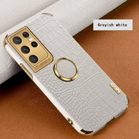 suitable for samsung galaxy s21 mobile phone case business simple crocodile pattern leather car protective cover a71 a51