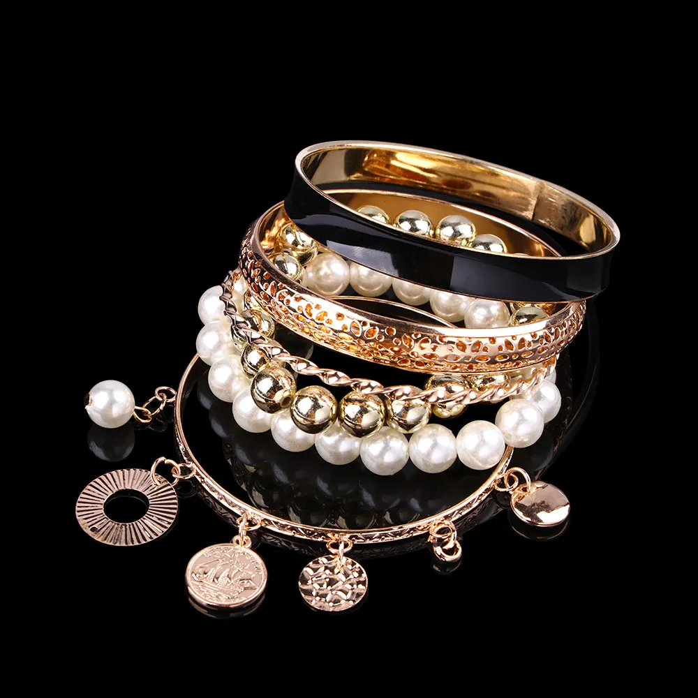 2020 Модные Стильные Золотые стразы браслет для женщин и мужчин очаровательные