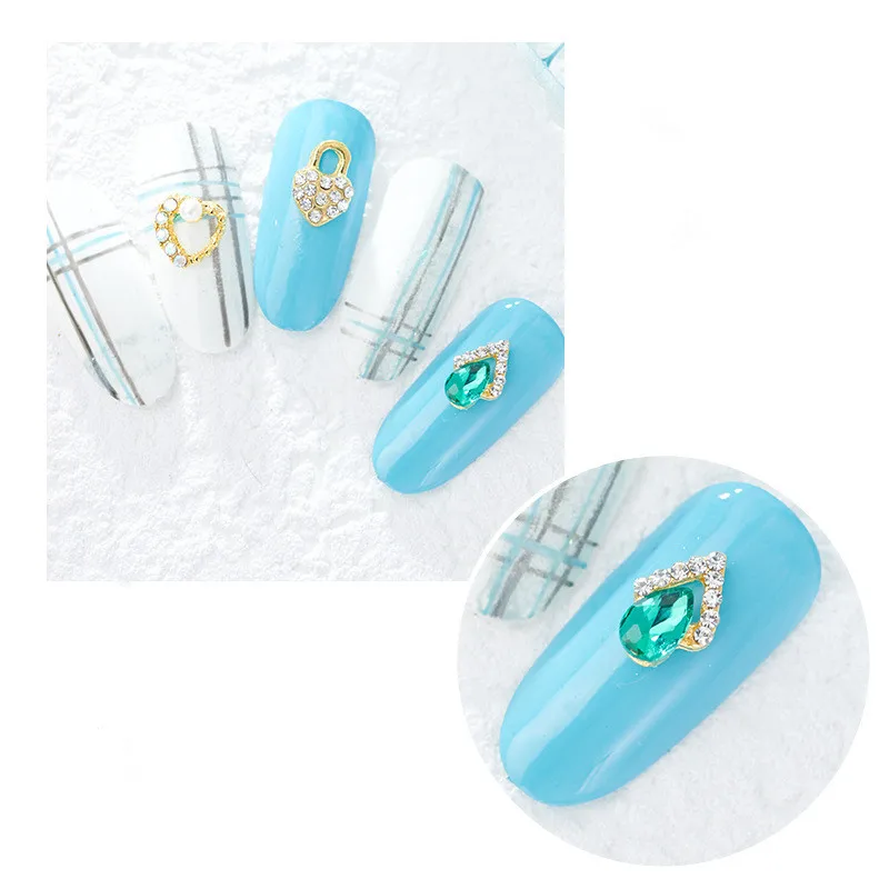 10 шт./лот высокое качество новинка сплав полый любовь горный хрусталь 3D модный