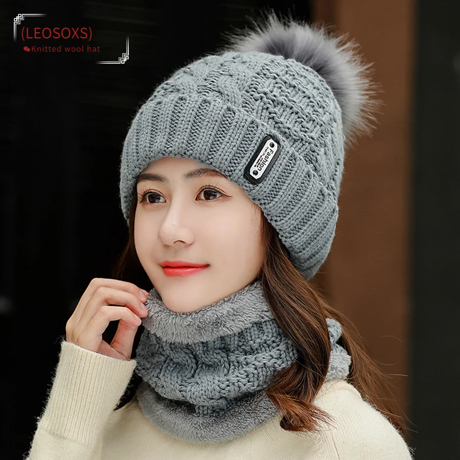 

Brand New Winter Hats Women Velvet Warm Japanese Style Beanies Skullies Hat Female Autumn Thick Windproof Knit Wool Bonnet Caps