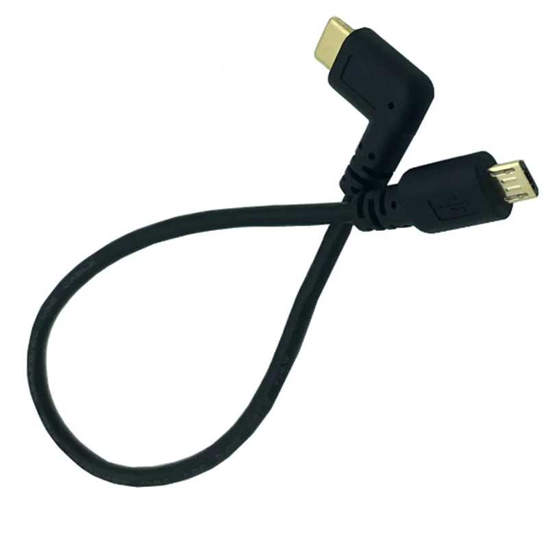 25 см высокоскоростной позолоченный USB 3 1 Тип C 90 градусов кабель переходник папа