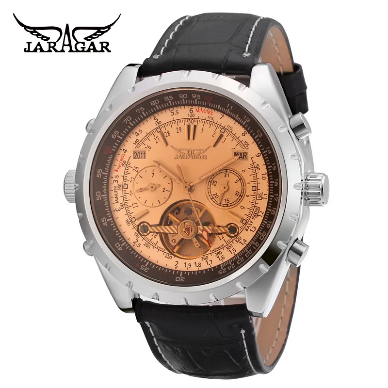 

jaragar European and American men's fashion casual tourbillon automatic mechanical watch