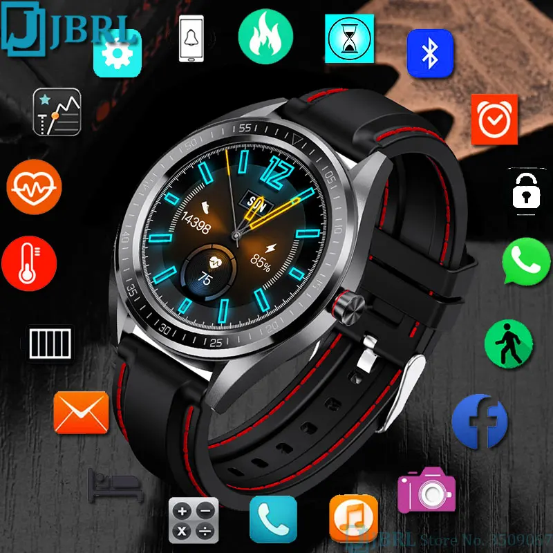 Полностью сенсорные Смарт часы для мужчин Android IOS смарт электронные фитнес трекер