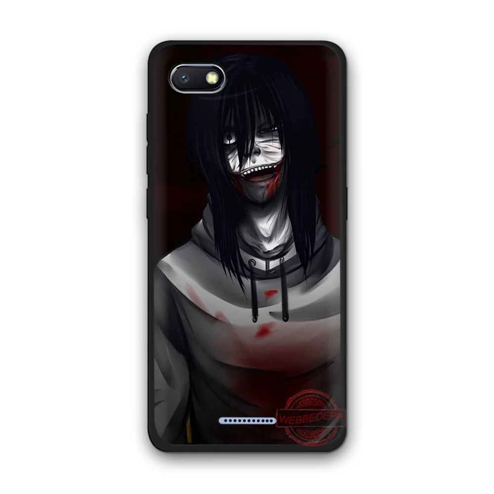 WEBBEDEPP Anime Jeff Killer Fashion Soft Silicone Phone Case for Redmi Note 6Pro 7Pro 4A 4X 5 5A 6A 8A 7 S2 note 8 |