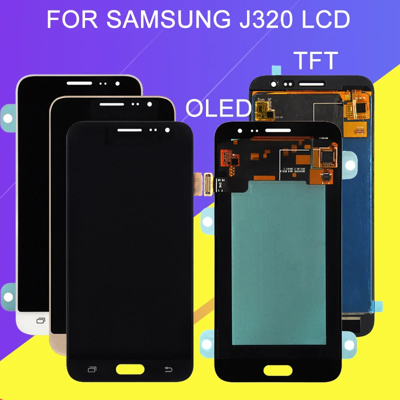 Catteny для Samsung Galaxy J3 2016 дисплей Lcd J320 J320F J320M с сенсорным экраном дигитайзер сборка