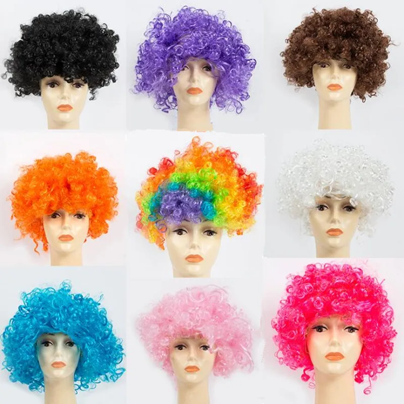 Дети взрослые красочные футбольные фанаты Взрывная голова Забавный Косплей