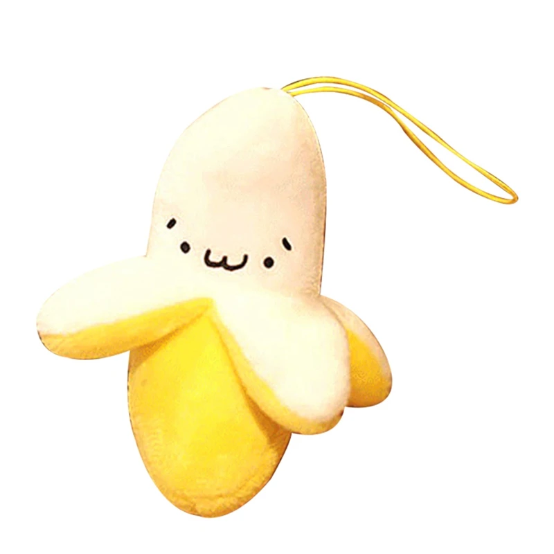 

Cute Cell Phone Strap Charm Mobile Phone Banana Plush Doll Phone Strap Pendant Cellphone Decoration Accessories