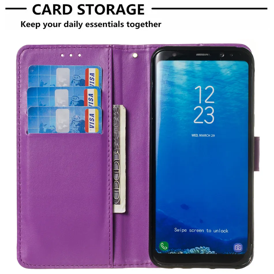 Роскошный Одноцветный чехол для Huawei Enjoy 9 7s 8 Plus Mate 10 Lite 20 Pro P30 P20 P8 2017 чехол-бумажник