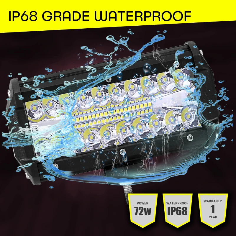 7 дюймов 120 Вт комбинированный светодиодный светильник баров пятно луча 4x4 12V 24V 4WD