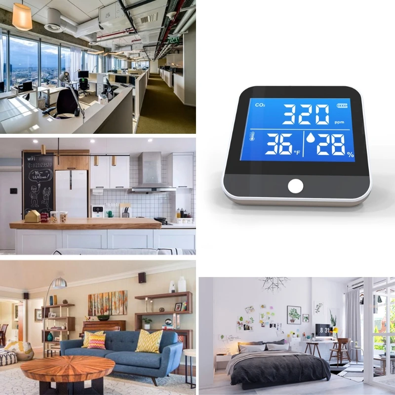 

DM306C CO2 Detector CO2 Sensor Analyzer Meter Air Quality Monitor Detector Temperature Humidity Monitor Infrared NDIR Detector