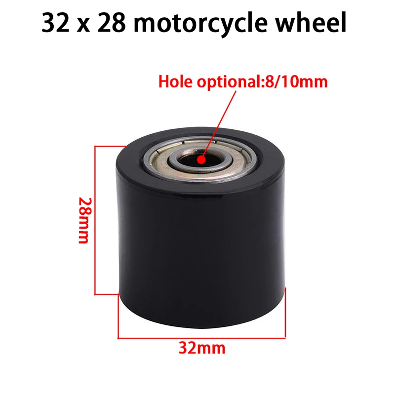 8 мм 10 Приводной цепной ролик шкив ползунок натяжитель колеса направляющая для