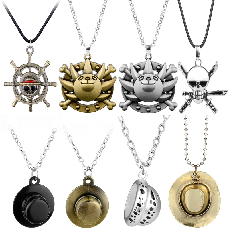 

Цепочка с подвеской в виде черепа Луффи из аниме «пиратский флаг»