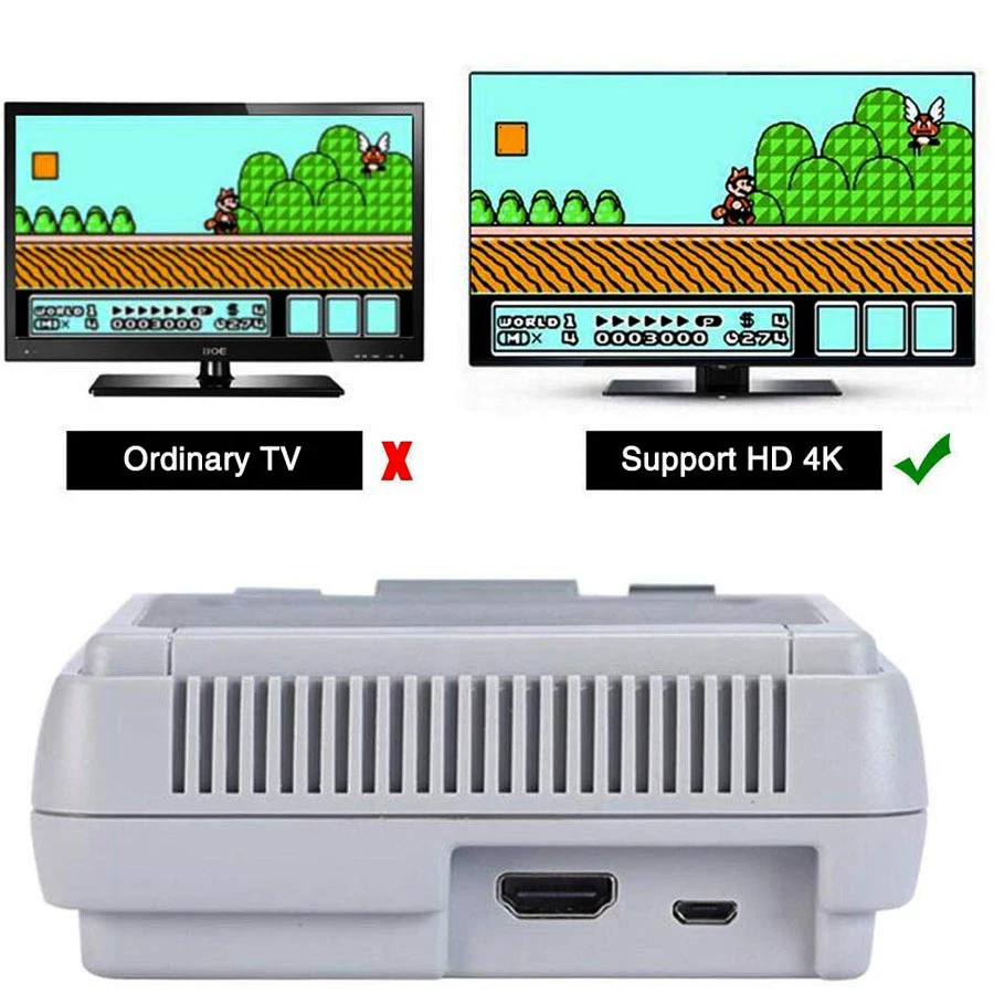 Супер SNES Mini HD Семья ТВ 8 бит видео Игровая приставка Выход портативная игровая