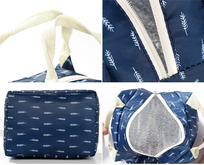 Hot Lunch Bag Insulated Thermal Cool Bags Picnic Food Box Built in Aluminium Foil | Багаж и сумки
