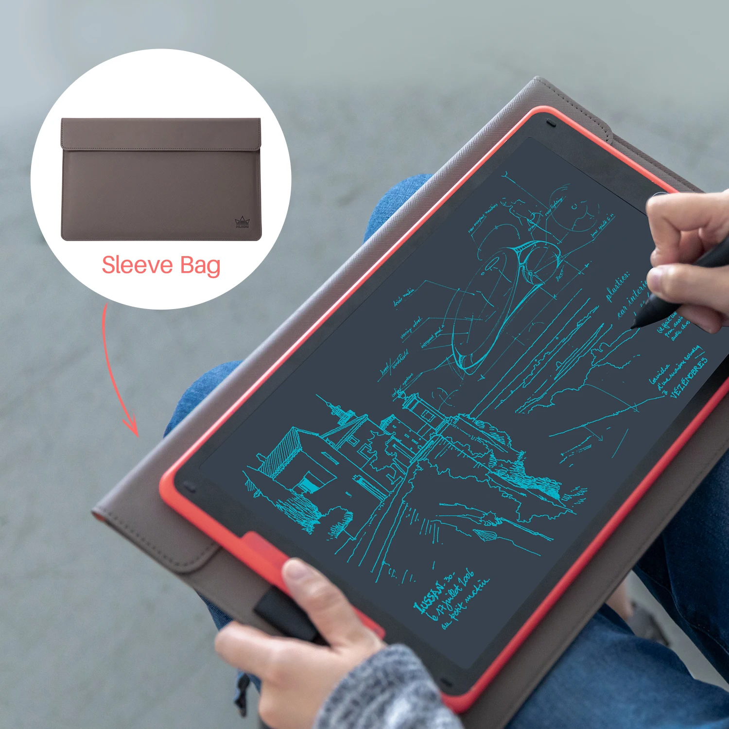 Huion H320M графический планшет для рисования и ЖК-цифровая доска для письма, планшет, блокнот с аккумулятором, Стилус для Android/PC