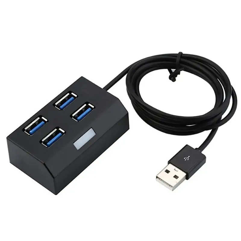 Портативный 4 Порты мини USB 2 0 концентратор сплиттер в 1 взаимный обмен данными