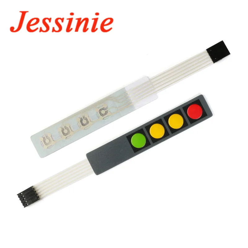 2 шт. кнопочный мембранный переключатель клавиатуры 1x2 1x3 1x4 матричный массив