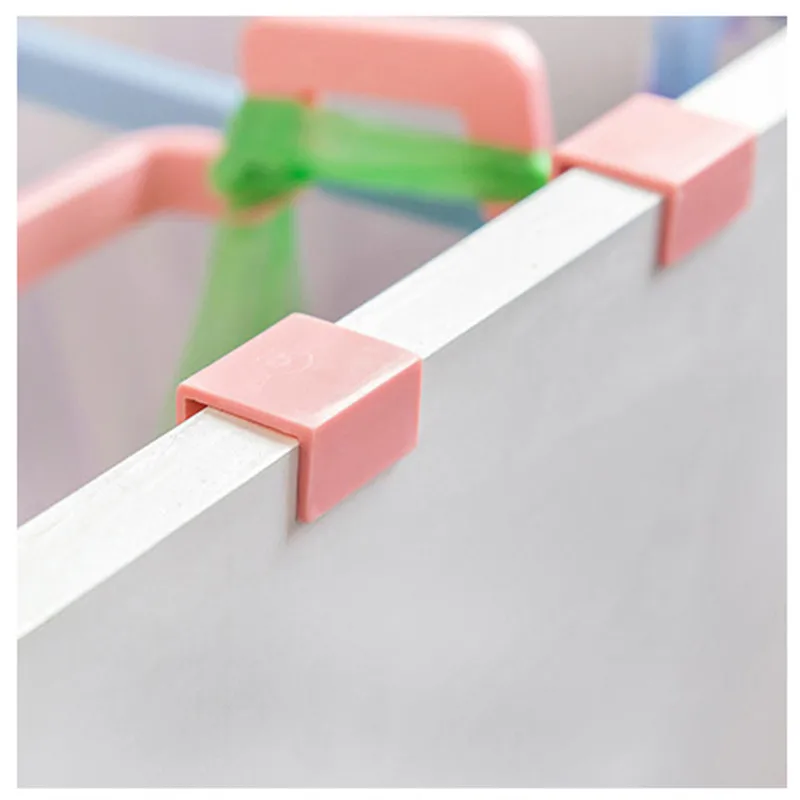 

Cupboard Door Back Trash Rack Storage Garbage Bag Holder Hanging Kitchen Cabinets Storage Towel Shelf Holders