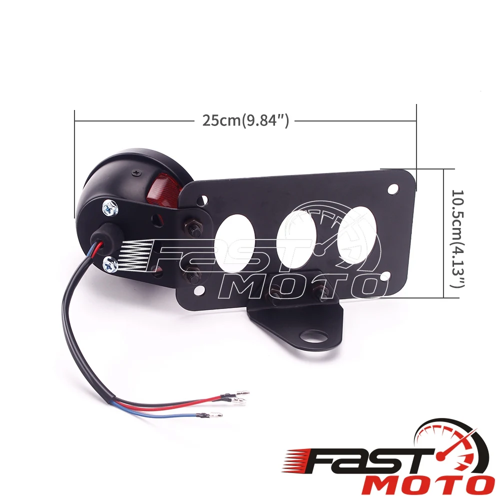 Для Bonneville Cafe Racer черный гриль задний тормоз номерной знак свет стоп сигнал