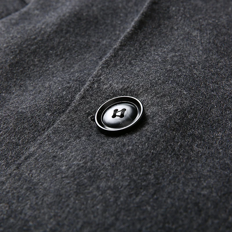 

Wool coat men's long wool coat thick high-end business casual men's wear