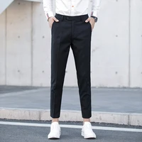202 spring and summer 1 new casual trousers mens comfortable nine point pants fitted trousers men