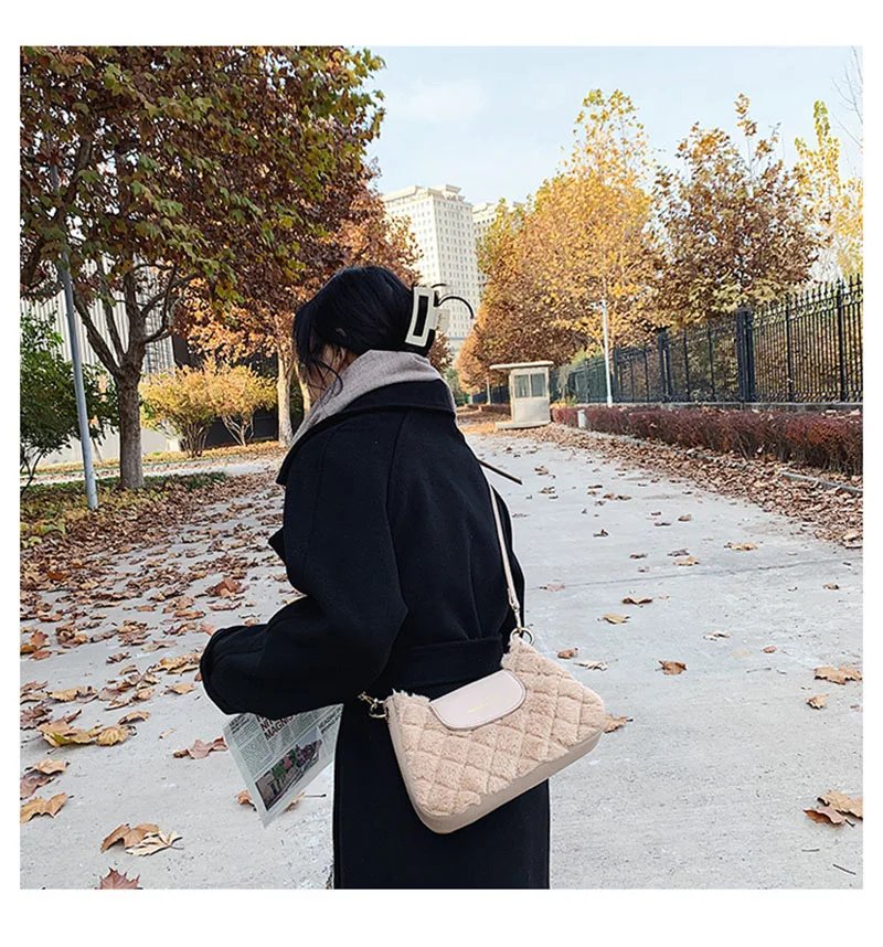 

Plush Hand Bags Women The New Autumn And Winter Crossbody Bags For Women Luxury Handbag Women Bag Designer Shoulder All-match