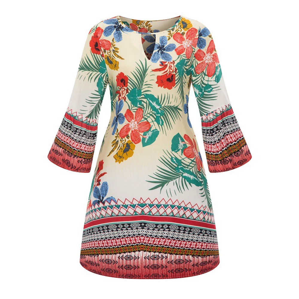 Женская мини одежда больших размеров элегантные винтажные платья с рукавами