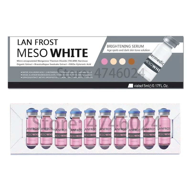 

5ml BB Cream Glow Mesowhite Ampoule Starter Kit Add Foundation niacinamide For Skin Lightening Wrinkle brightening cream 10pcs